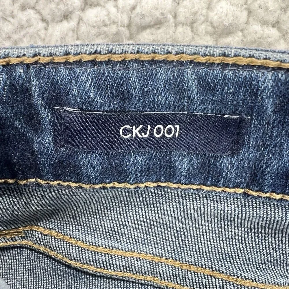 Calvin Klein Jeans Women's 8/28 (Actual 28x26.5)‎ Blue Skinny Modern Classic
